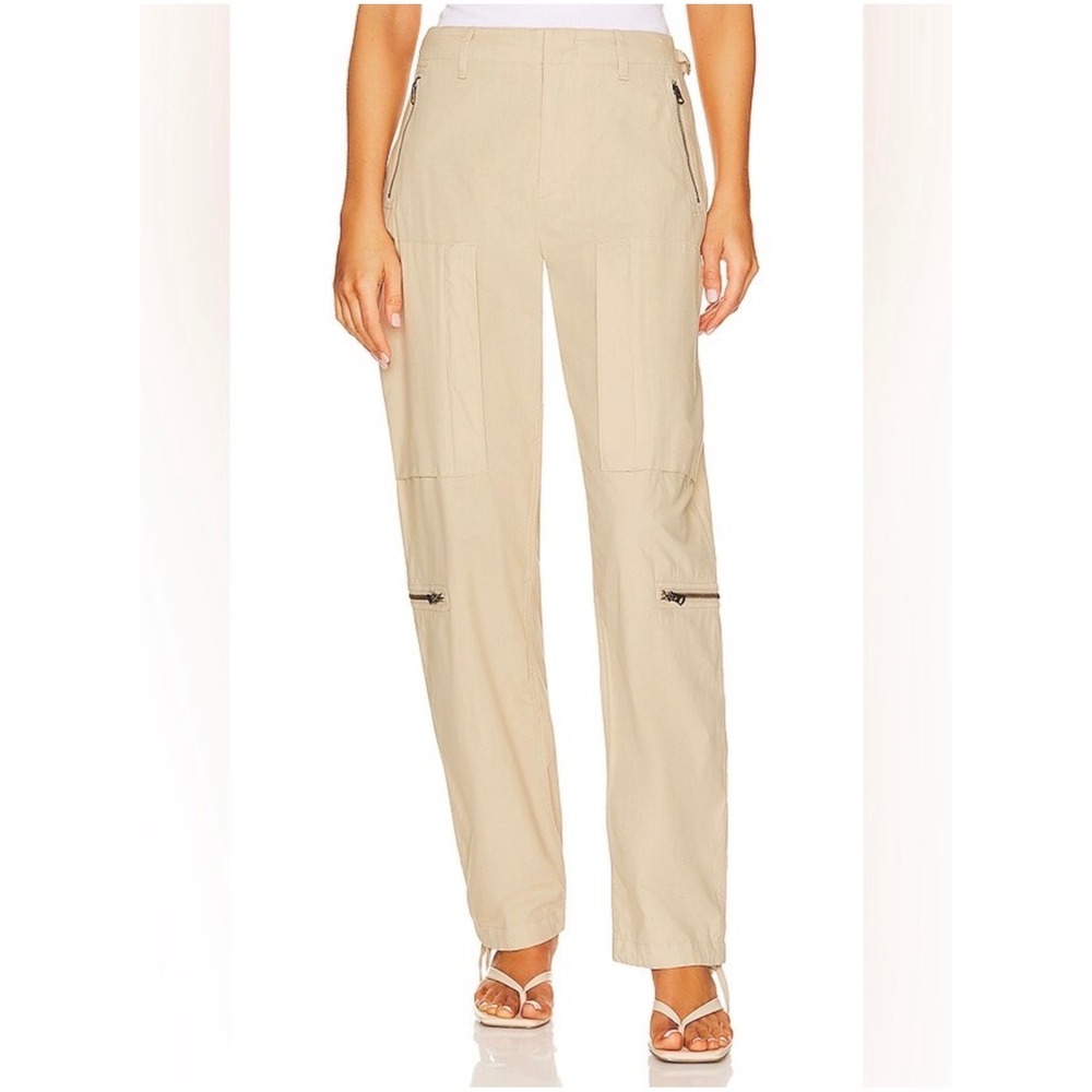 Rag & Bone Kai Flight Pant Beige Utility Cargo Jogger Size 2
